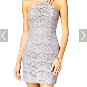 Speechless String Halter Party Dress (Juniors)